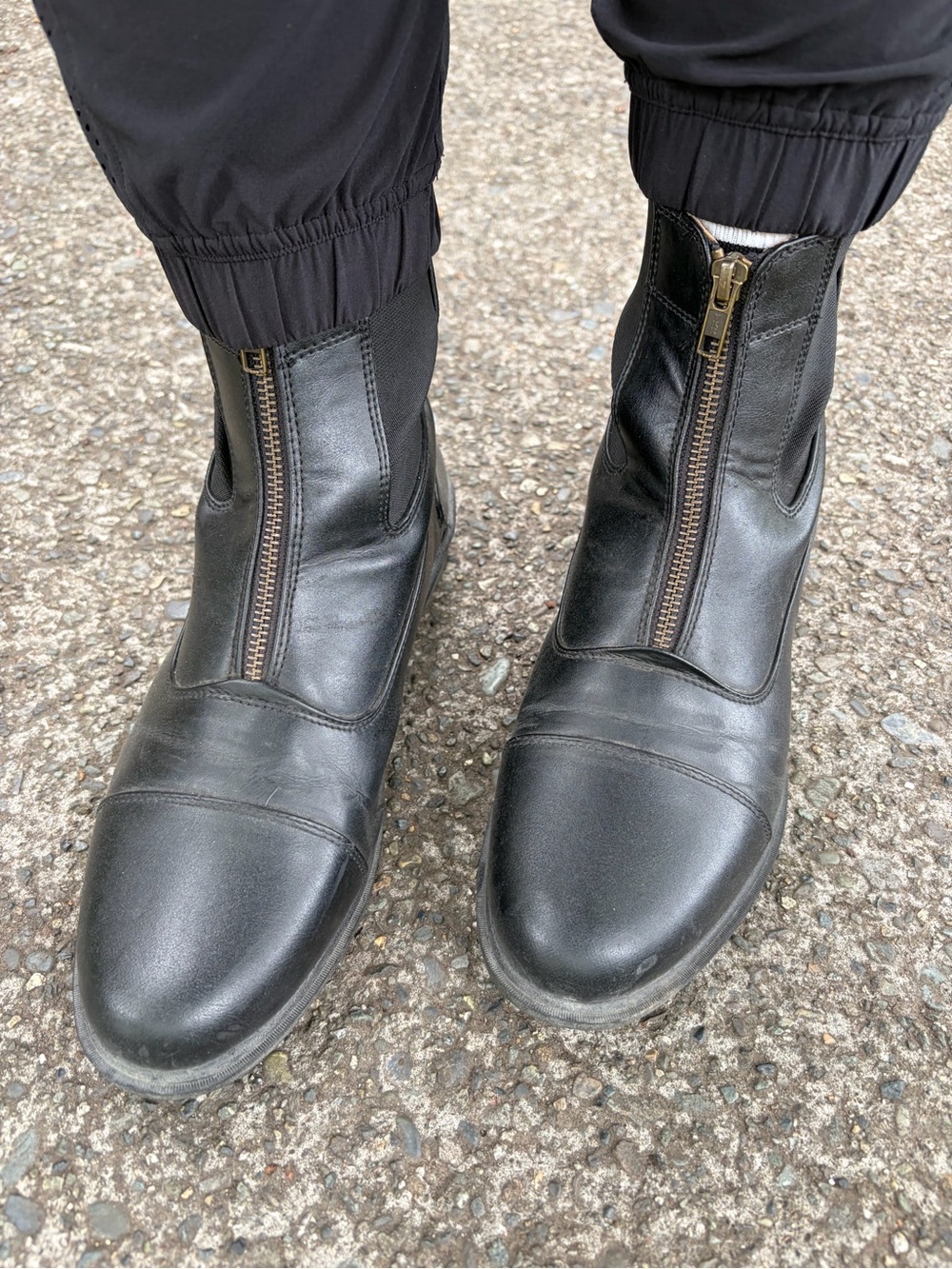 Auken Classic Zip Paddock Boot in Black